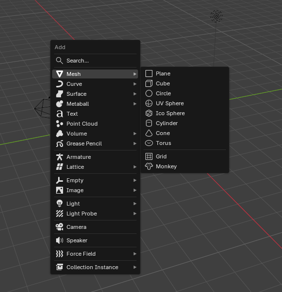 Mesh shortcut screenshot